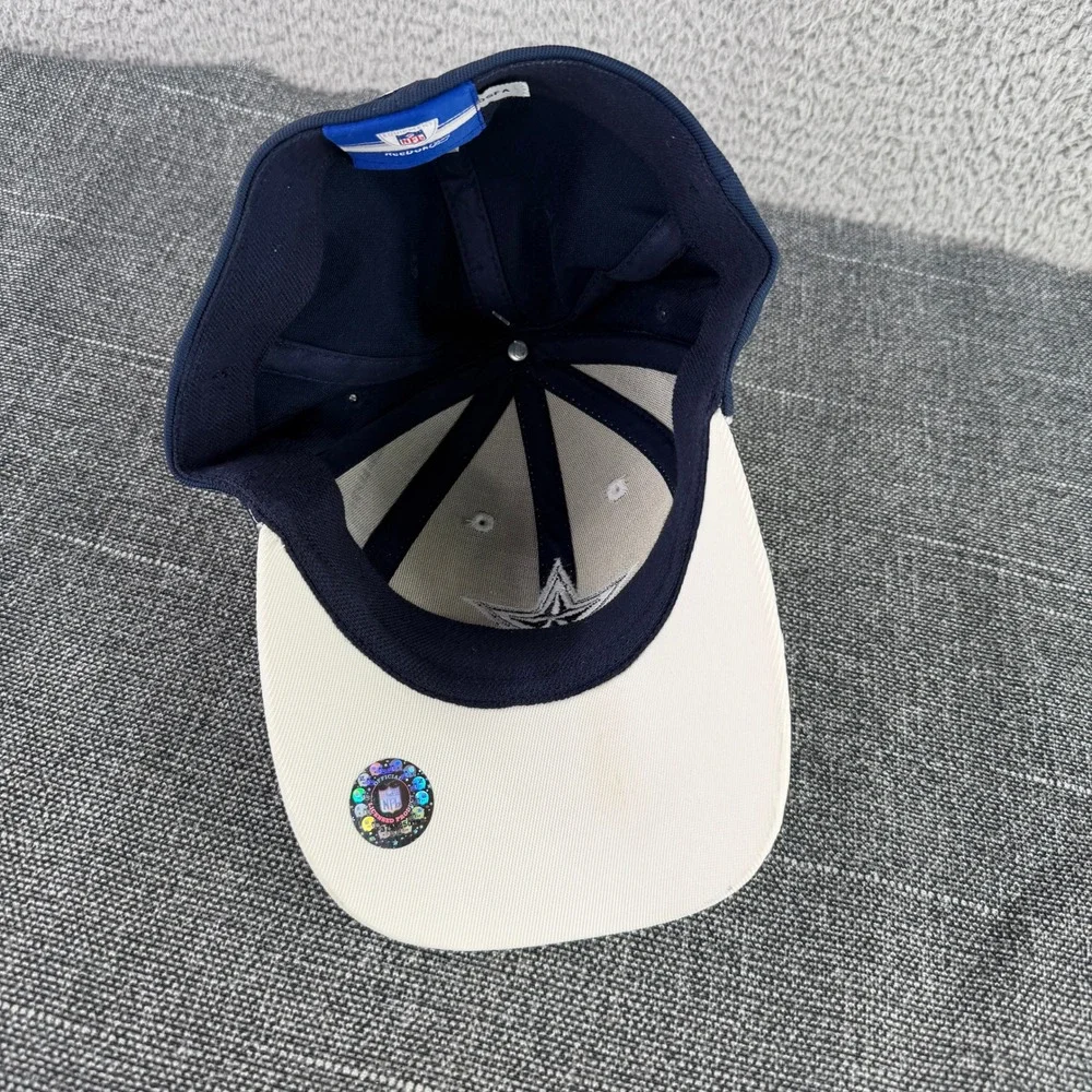 Vintage Dallas Cowboys NFL Sideline Hat Cap Mens OSFA Navy Reebok NWT Stars